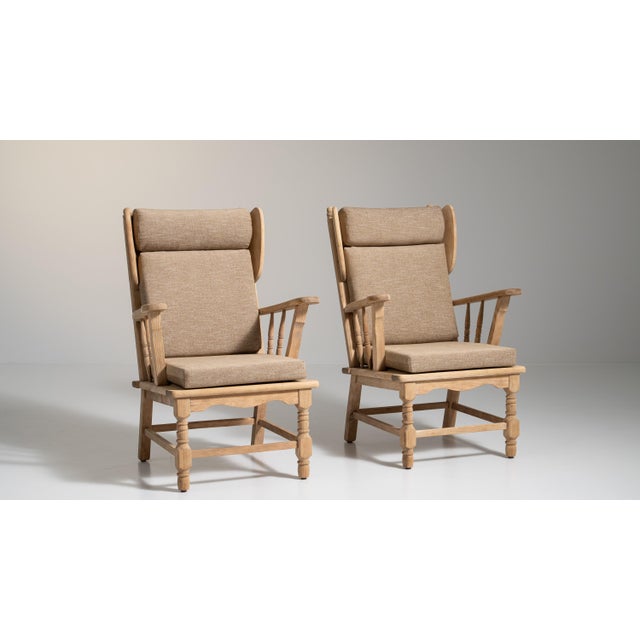 1970s Mid-Century Modern Brown Wood Pair of Club Chairs For Sale - Image 13 of 13