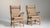 1970s Mid-Century Modern Brown Wood Pair of Club Chairs For Sale - Image 13 of 13