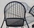 1950s Signed 1950's Russell Woodward Metal Pinecrest Dining Chairs Set of 2 For Sale - Image 5 of 12