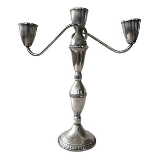 Antique Sterling Silver Candle Opera For Sale
