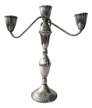 Antique Sterling Silver Candle Opera