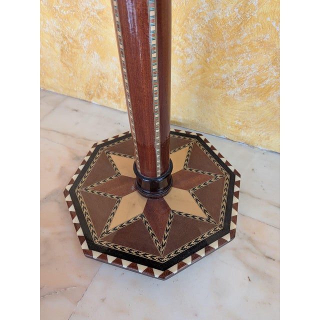 A Granada-style tea table or side table (also known as Moorish or Hispano-Arabic marquetry) is characterized by its...
