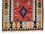 Hand-Woven Turkish Rug Flat Weave Wool Area Rug - 3'7" X 5'10" For Sale - Image 9 of 11