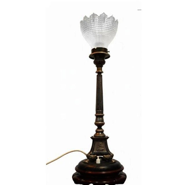 Edwardian Silver Plate Ecclesiastical Altar Table Lamp, 1910 For Sale - Image 11 of 18