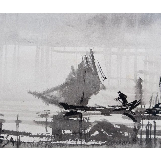 Raining in Formosa on the Tamsui River, Ran In-Ting, 1956-59 For Sale - Image 13 of 18