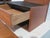 Mid-Century Modern Hans J. Wegner for Getama Floating Nightstand in Teak Glass & Brass 1960s Signed For Sale - Image 3 of 13