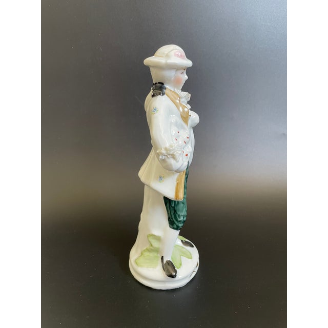 English Vintage Colonial Man Porcelain Figurine For Sale - Image 3 of 12