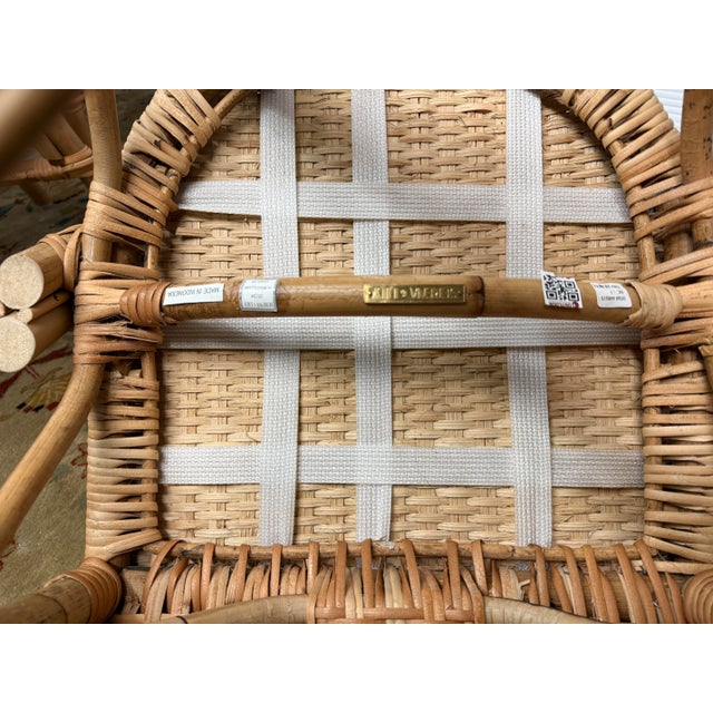 Serena & Lily Sunwashed Rivera Rattan Dining Side Chairs, Set of Five For Sale In San Francisco - Image 6 of 12