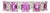 1.49Ct Pink Sapphire & Diamond Band in Solid 14k Gold - Emerald Cut 4x3mm, Size 6.75 For Sale