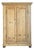 Biedermeier Farmhouse Natural Wood Cupboard in Softwood For Sale