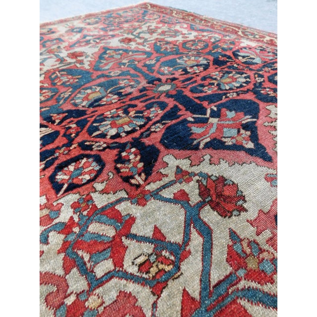 1920s Antique Persian Ferghan Rug, 3'2"x 5'1" For Sale - Image 10 of 12