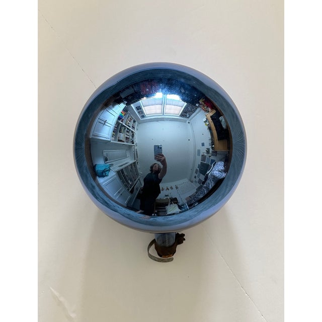 Add an old-fashioned touch to your garden with this early 20th-century hand-blown mercury glass gazing ball. With a...