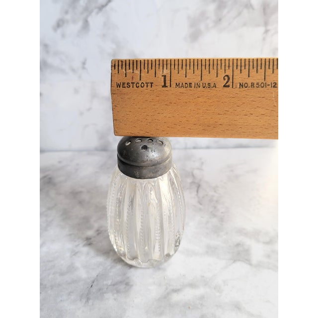 1920s Single Salt Shaker Metal Lid Ribbed For Sale In San Francisco - Image 6 of 9