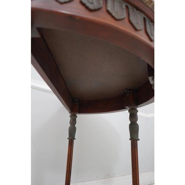 Theodore Alexander Marble Top Regency Console Table For Sale - Image 11 of 12