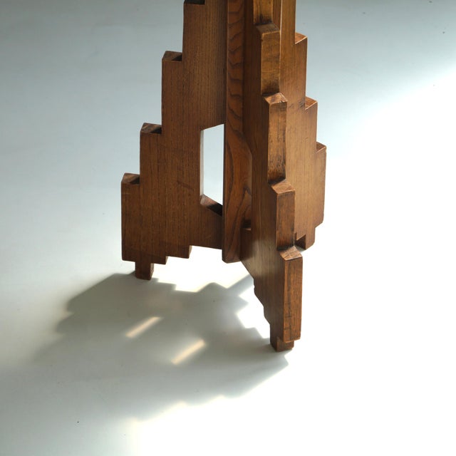 Art Deco Dutch Modernist Hexagonal Pedestal, 1920s For Sale - Image 12 of 16