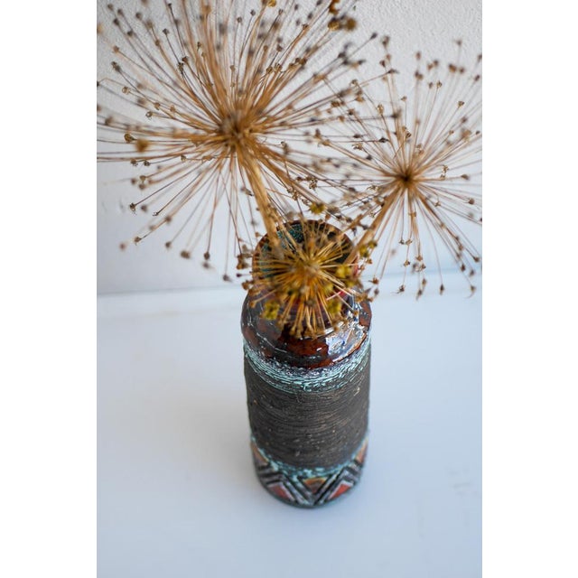 Mid-Century Modern Large Scandinavian Art Pottery Vase in Ceramic from Tilgmans, Sweden For Sale - Image 4 of 9