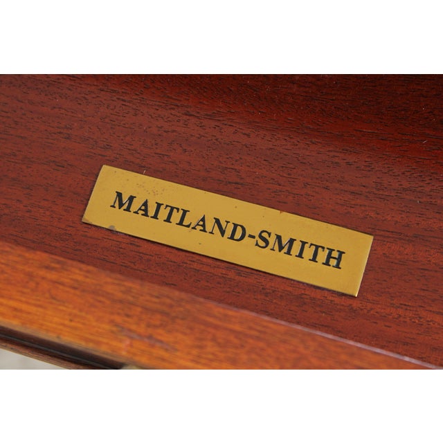 Maitland Smith Leather Top Game Table For Sale - Image 17 of 18