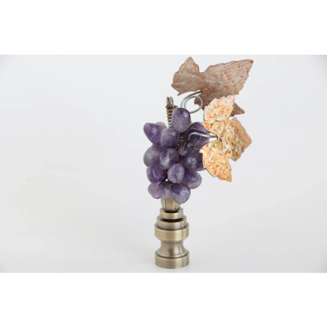 Amethyst Grape Cluster Lamp Finial For Sale In Madison - Image 6 of 6