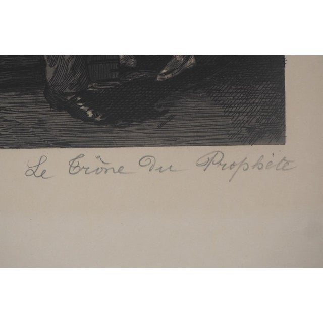 Paul Renouard, Ballerina and Her Master, 1893, Original Etching For Sale - Image 4 of 6