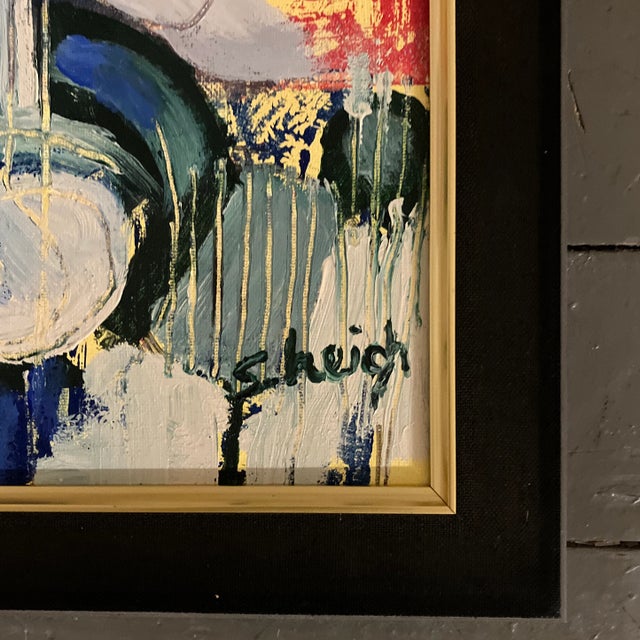 Original 11.5 x 14.5 painting on canvas board signed bottom right Overall size with frame is 14 x 17