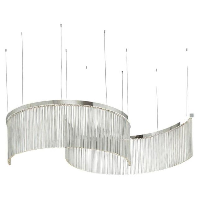 Collection Venere Chandelier in Metal and Crystal by Jago For Sale - Image 16 of 16