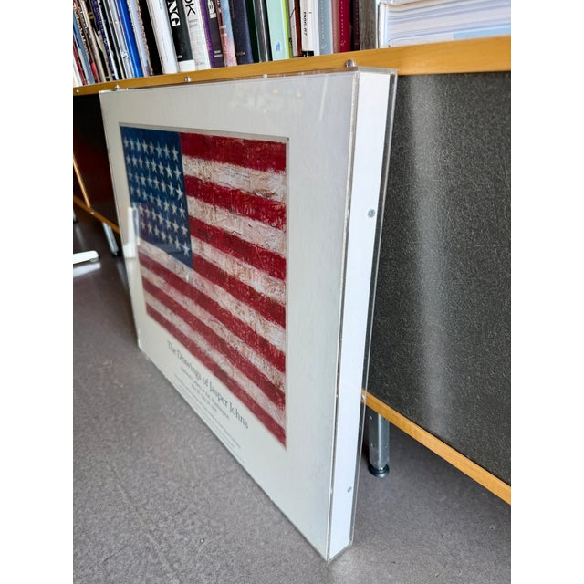 Jasper Johns 1990 National Gallery of Art Exhibition Poster Custom Acrylic Box Frame Jerry Solomon La For Sale In Las Vegas - Image 6 of 13