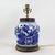 Blue and White Antique Porcelain Vase Lamp With Cobalt Floral Motif on Wood Base For Sale - Image 16 of 16