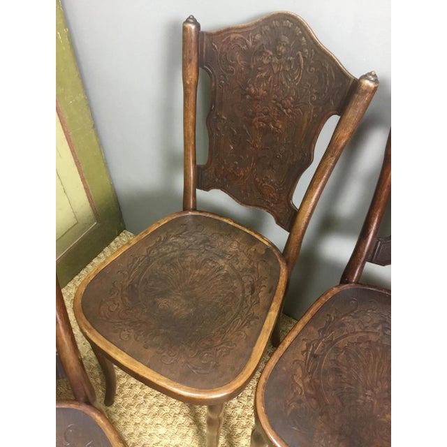 Antique Bentwood Dining Chairs from Jacob & Josef Kohn, Set of 4 For Sale - Image 16 of 18