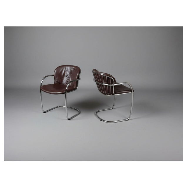 Glass Dining Set in Chrome and Glass by Gastone Rinaldi for Rima, 1970s, Set of 5 For Sale - Image 7 of 10