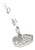 Marina B. Diamond Mini Zoo Collection 18k White Gold Duck Charm Pendant For Sale