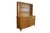 Exuding traditional European country charm, this exceptionally well-preserved vintage solid oak hutch and buffet cabinet...