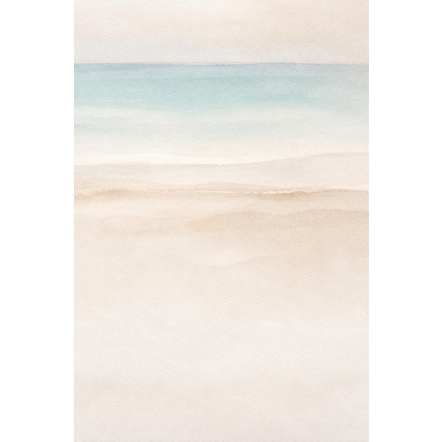 Sky Blue Minimalist Coastal Horizon, Abstract Beach Wall Art Print, 24″ × 36″ For Sale - Image 8 of 9
