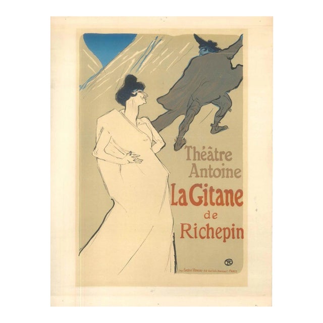 La Gitane de Richepin - Original Litho After H. de Toulouse-Lautrec 1951 For Sale