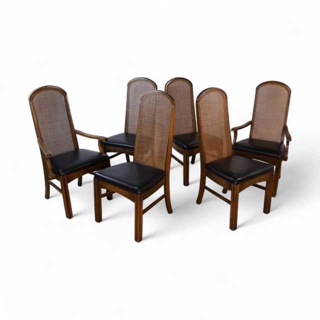Witco Pulaski Oceanic Vintage Brutalist Mid Century Modern Set of 6 Dining Chairs C. 1960s For Sale - Image 4 of 5