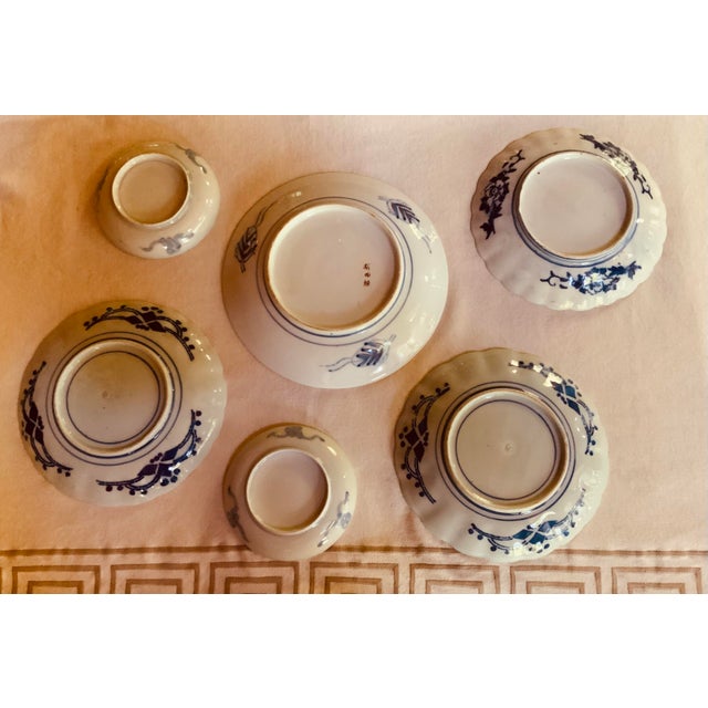 Wood Curated Collection of Antique Japanese Imari Plates - Mid 19th to Early 20th Century For Sale - Image 7 of 12