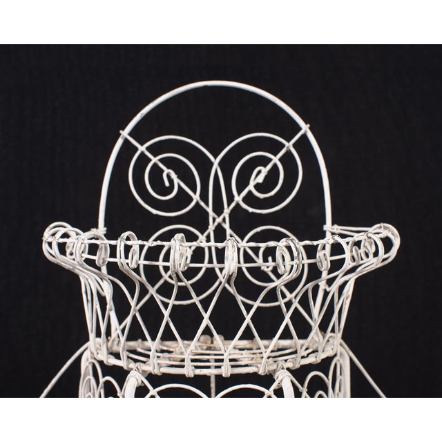 English Victorian Three-Tier Demilune Wire Garden Plant Stand For Sale - Image 16 of 18