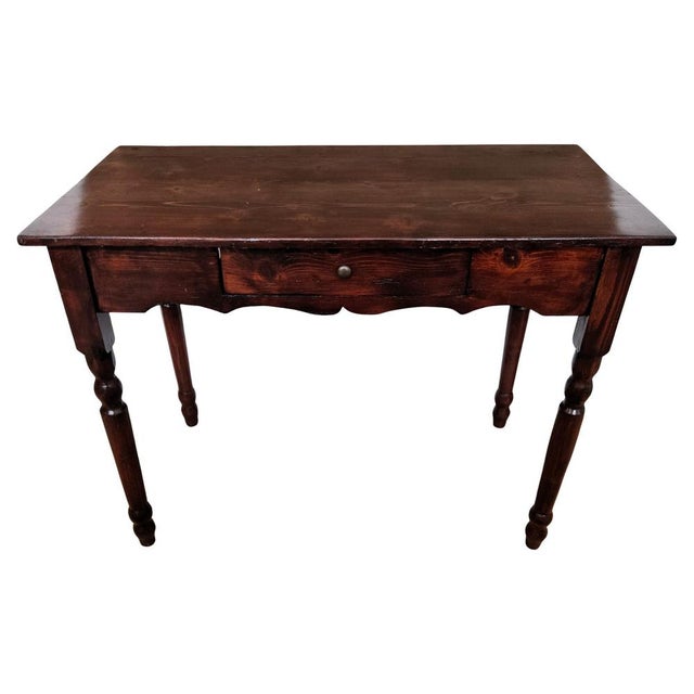 Antique Italian Walnut Desk, 1890s For Sale - Image 11 of 11