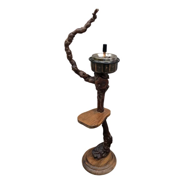 Tall Floor Standing Brier Ashtray, 1950s For Sale