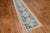 Vintage Denim Blue Geometric Turkish Runner - 2'4" x 11'10" For Sale - Image 4 of 9