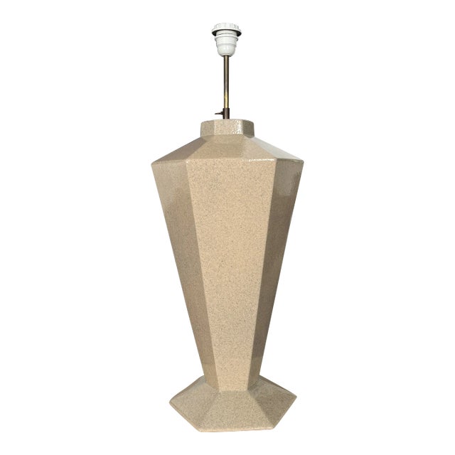 Postmodern French Deco Ceramic Lamp For Sale