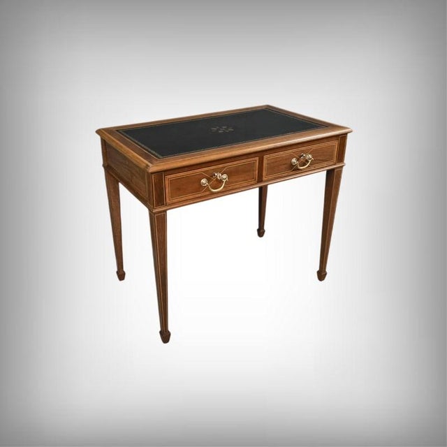 Small English Mahogany Desk, 20th Century For Sale - Image 16 of 16