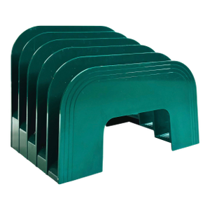 Vintage 1990s Eldon Green Plastic Desk Organizer