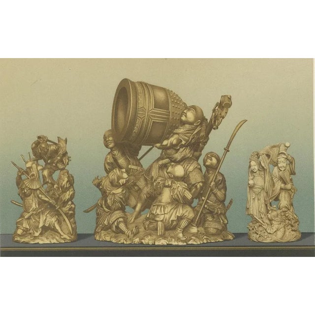 Depicting Warriors and Deities and Everyday Scenes in Art, 1884, Paper For Sale - Image 4 of 7