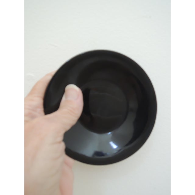 Black Mid 20th Century Demitasse Cups + Saucers Expresso Set - 4 Dainty Tea Cups + Matching Plates New For Sale - Image 8 of 10
