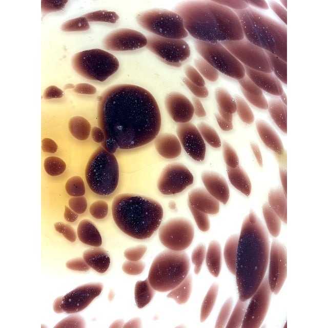 Brown Vintage Bowls in Leopard Print on Opal Glass, 1970s, Set of 2 For Sale - Image 8 of 18