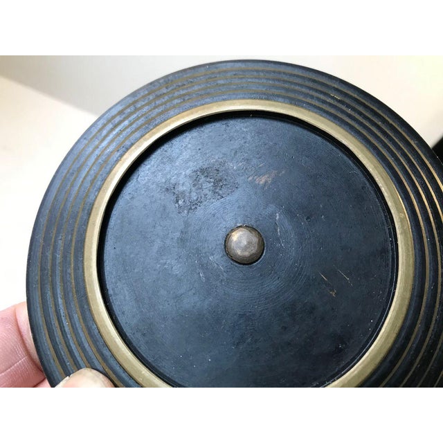 Art Deco Bronze Church Candleholder, 1930s For Sale - Image 6 of 10