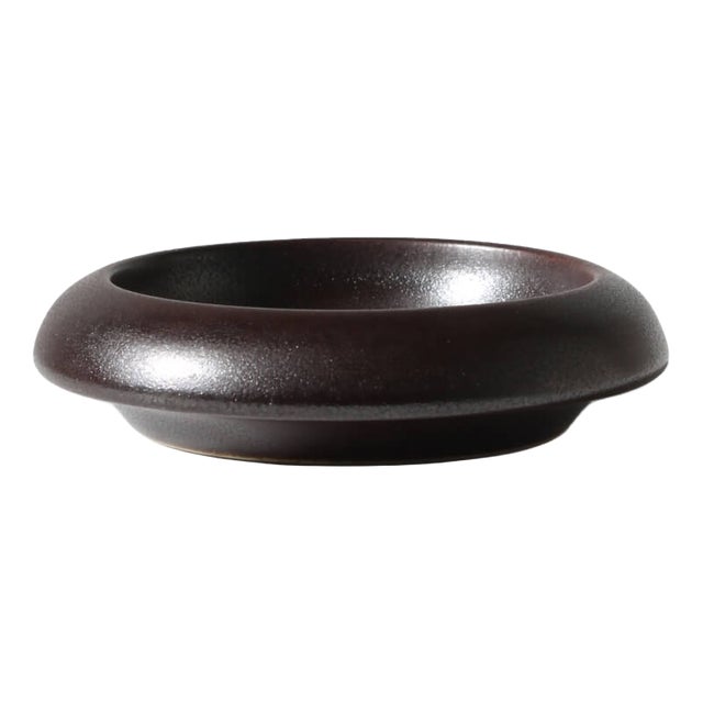 Brown Stoneware Decorative Bowl by Andersson & Johanssons for Höganäs Keramik, 1960 For Sale