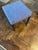 Metal Pair of Desiron Blue Upholstered Stools With Steel Base For Sale - Image 7 of 11