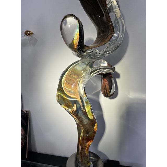 2020s Giant Acrobats (Gymnasts) Statue Made of Murano Glass For Sale - Image 5 of 10