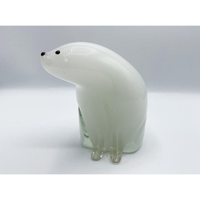 1990s Murano The Polar Bear Figurine, 1990s For Sale - Image 5 of 12